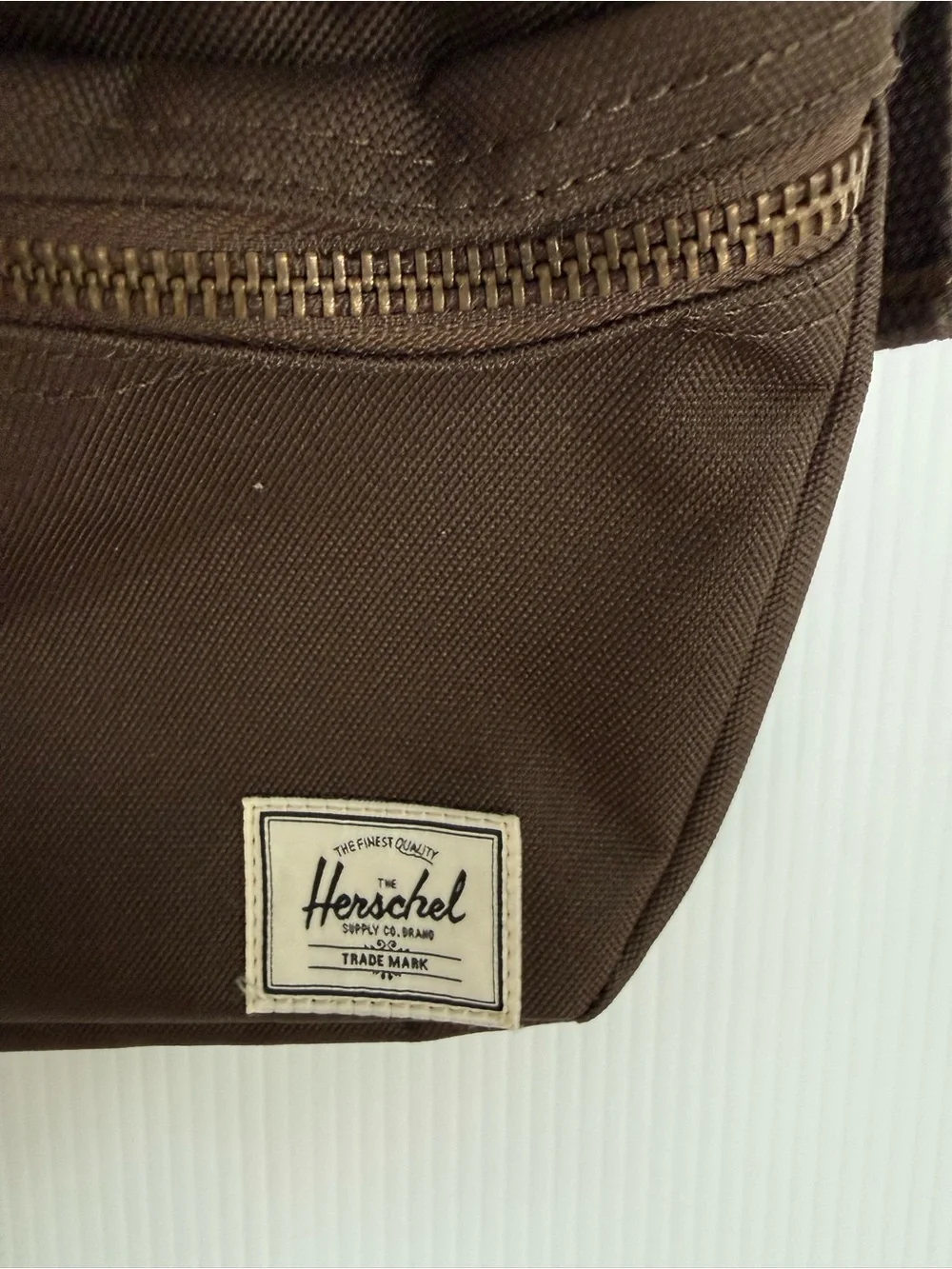 HERSCHEL Brown Canvas Hip Bag